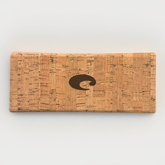 RARE UNIQUE COSTA DEL MAR SUNGLASSES CORK CASE AND DUST POUCH - Picture 1 of 13